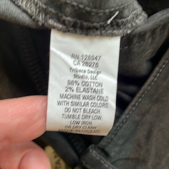 Nili Lotan Charcoal Camo Ankle Cropped French Military Pants Womens, size US 0 - Picture 10 of 14